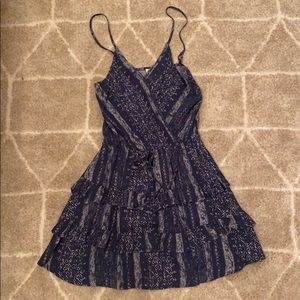 blue geometric dress from ocean drive